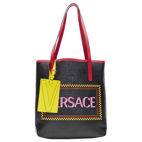 versace collection saffiano leather tote nordstrom|VERSACE Embellished leather tote .